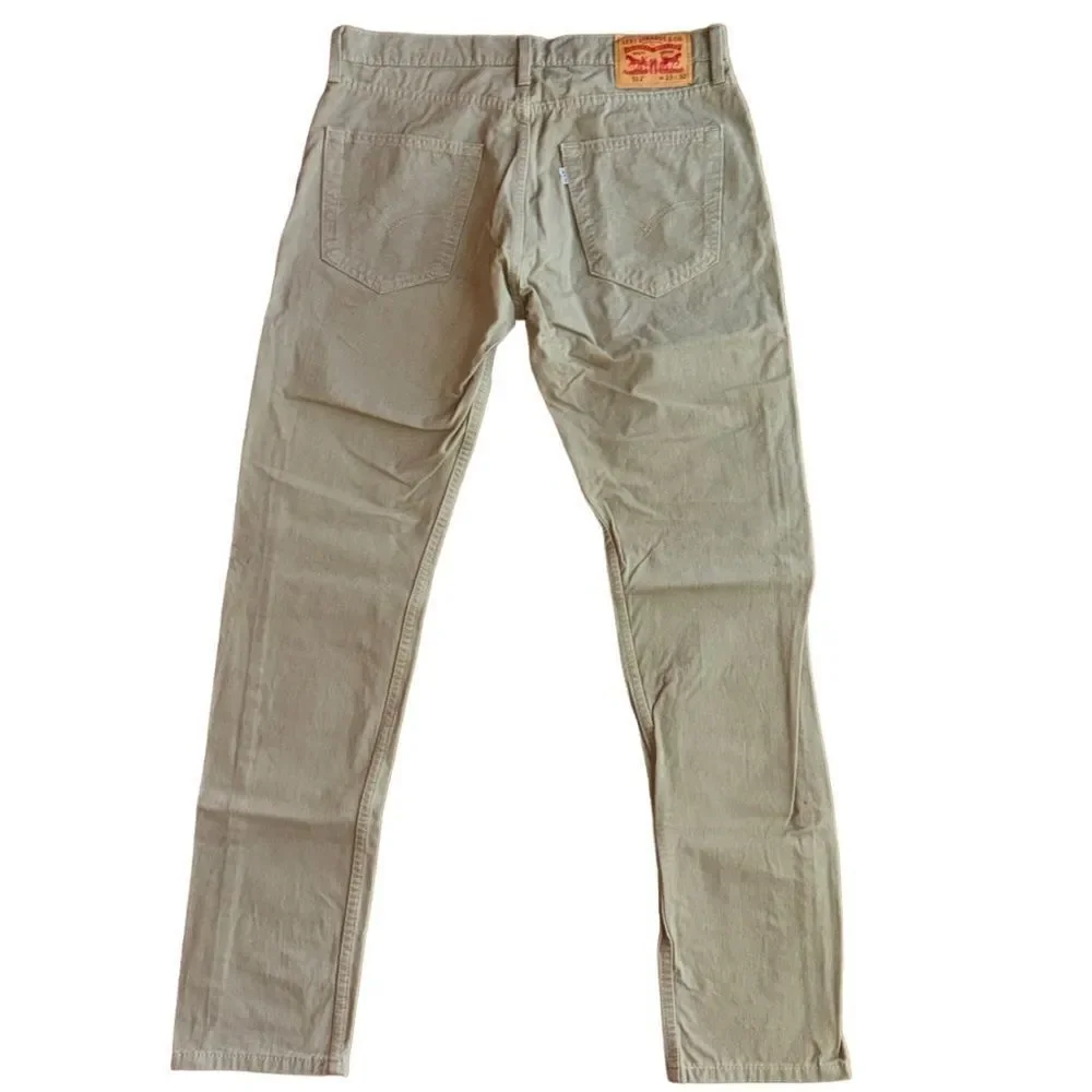 Levi's Men's 512 Taper Fit Straight Leg Jeans in Tan Neautral Size 33x32